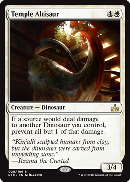 Temple Altisaur - Magic: The Gathering - RIX-PRE Near Mint Inglés