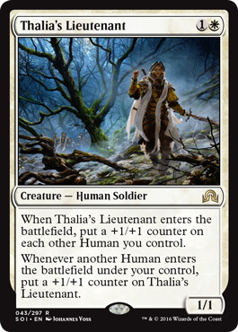 Thalia's Lieutenant - Magic: The Gathering - SOI-PRE Near Mint Inglés