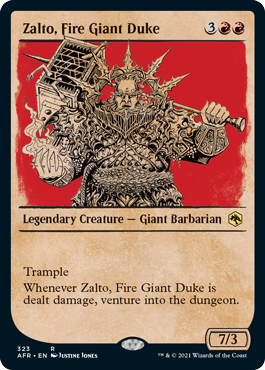 Zalto, Fire Giant Duke - Magic: The Gathering - AFR-BF Near Mint Inglés