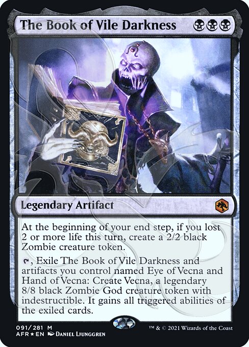 The Book of Vile Darkness - Magic: The Gathering - Ampersand PROMOS Near Mint Inglés
