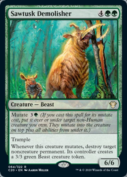 Sawtusk Demolisher - Vista detallada 1 de Magic México | Hydra
