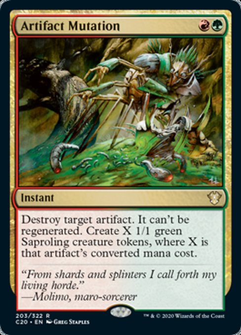 Carta Artifact Mutation de Magic: The Gathering