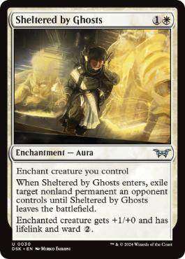 Carta Sheltered by Ghosts de Magic: The Gathering