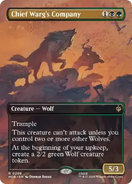 Carta Chief Warg's Company de Magic: The Gathering