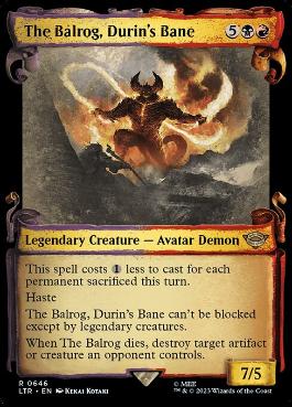Carta The Balrog, Durin's Bane de Magic: The Gathering