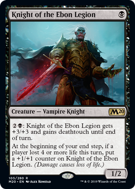 Knight of the Ebon Legion - Vista detallada 1 de Magic México | Hydra