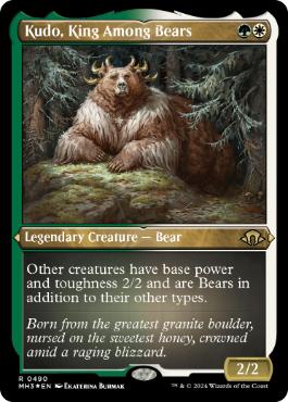 Kudo, King Among Bears - Magic: The Gathering - MH3-BF Near Mint Inglés