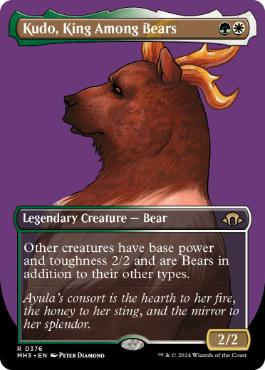 Kudo, King Among Bears - Magic: The Gathering - MH3-BF Near Mint Inglés