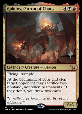 Rakdos, Patron of Chaos - Magic: The Gathering - P Stamped_MKM Near Mint Japonés