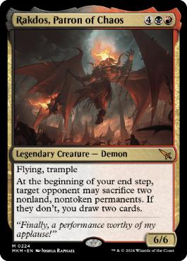 Carta Rakdos, Patron of Chaos de Magic: The Gathering