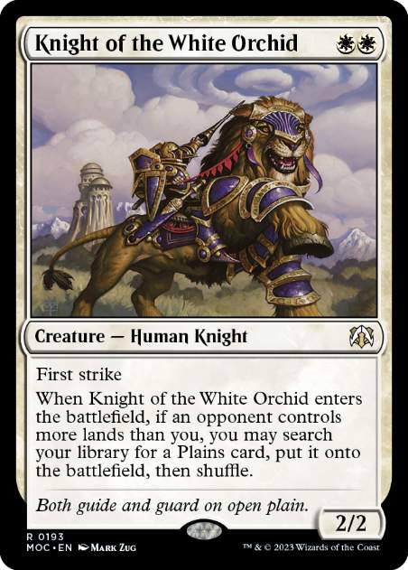 Knight of the White Orchid - Vista detallada 1 de Magic México | Hydra