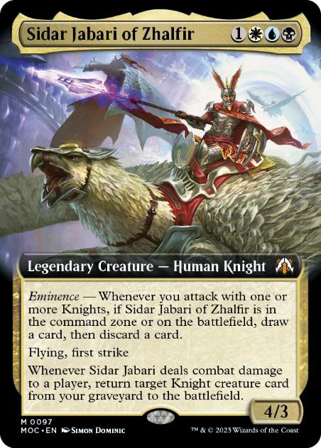 Sidar Jabari of Zhalfir - Magic: The Gathering - MOC Near Mint Inglés