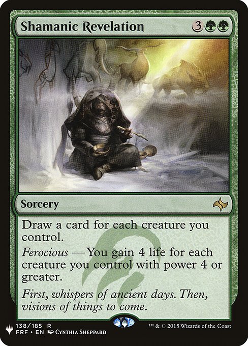 Carta Shamanic Revelation de Magic: The Gathering