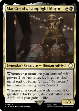 MacCready, Lamplight Mayor - Magic: The Gathering - PIP Near Mint Inglés