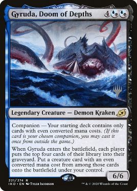 Gyruda, Doom of Depths - Magic: The Gathering - P Stamped_IKO Near Mint Japonés