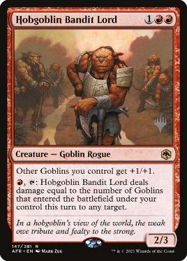 Hobgoblin Bandit Lord - Magic: The Gathering - P Stamped_AFR Near Mint Japonés
