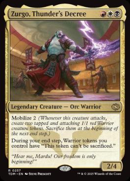 Zurgo, Thunder's Decree - Magic: The Gathering - TDM Near Mint Inglés