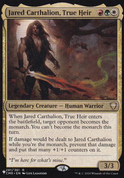 Jared Carthalion, True Heir - Magic: The Gathering - The List Near Mint Inglés