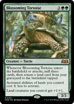 Carta Blossoming Tortoise de Magic: The Gathering