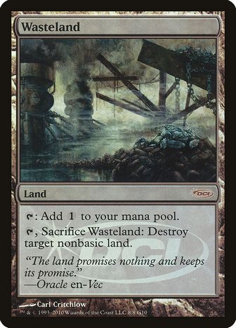Wasteland - Magic: The Gathering - Judge Foil Near Mint Inglés