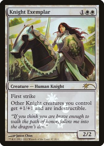 Knight Exemplar - Magic: The Gathering - Resale Promo Near Mint Inglés